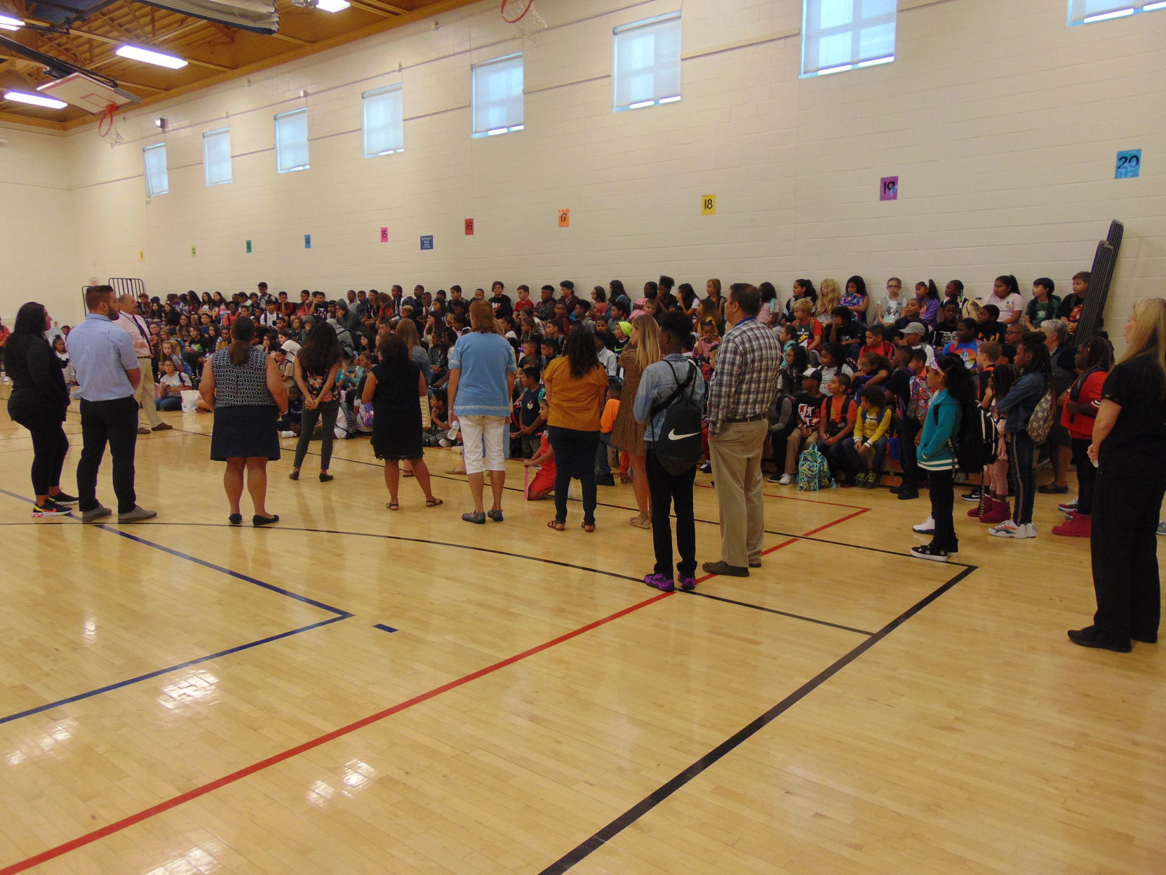 First day of school at Charles L. Spragg School